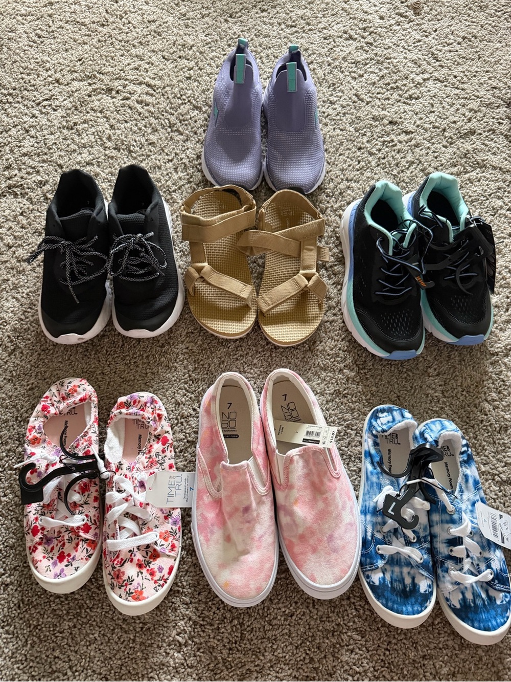 8 shoes all size 7